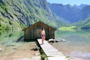 Jezero Hintersee v Berchtesgadensku