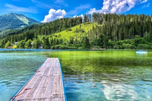 Jezero Erlaufsee v Rakousku - pohodová turistika v rakouských Alp