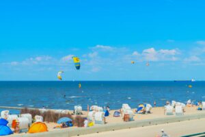 Pláže u Cuxhaven - cyklistika v Německu
