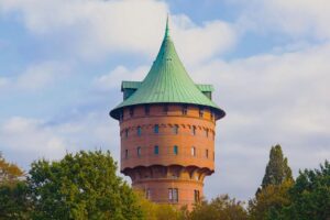 Stará vodní věž v Cuxhaven - cyklistika v Německu