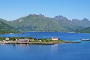 Fjordy a hory v Norsku