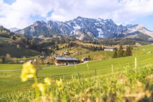 Krajina po horou Hochkönig - turistika v Rakousku