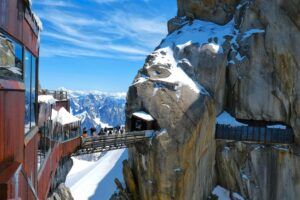 Aiguille du Midi u vrcholu Mont Blanc - zájezdy do Francie