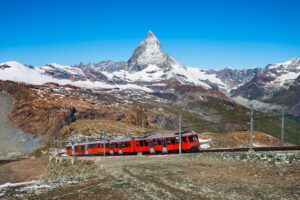 Železnice Gornergrat Bahn v Zermattu - poznávací zájezdy do Švýcarska