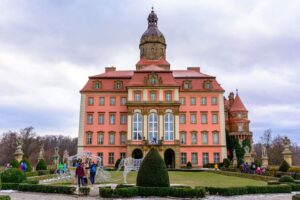 Zámek Ksiaž před setměním - výlety do Polska